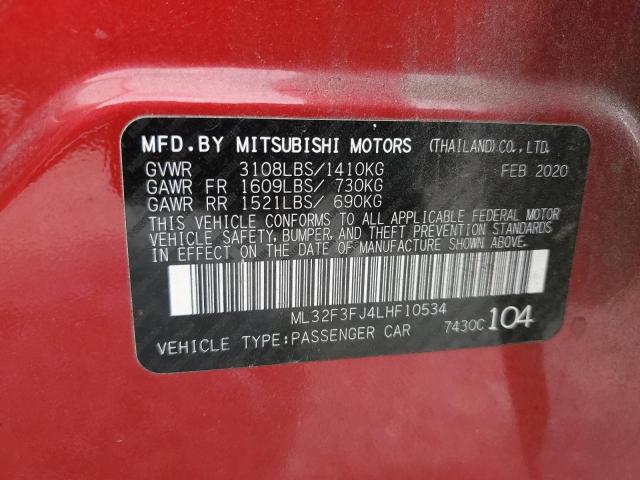 2020 MITSUBISHI MIRAGE G4 - ML32F3FJ4LHF10534