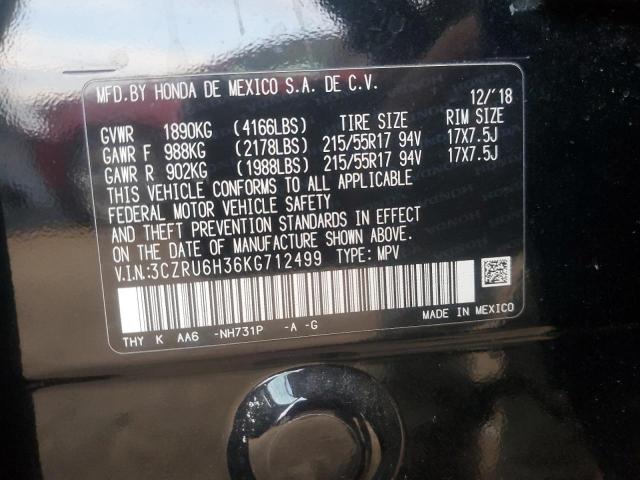 2019 HONDA HR-V LX - 3CZRU6H36KG712499