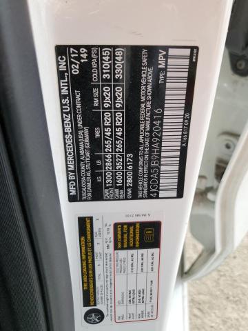 2017 MERCEDES-BENZ GLE 350 - 4JGDA5JB9HA920416