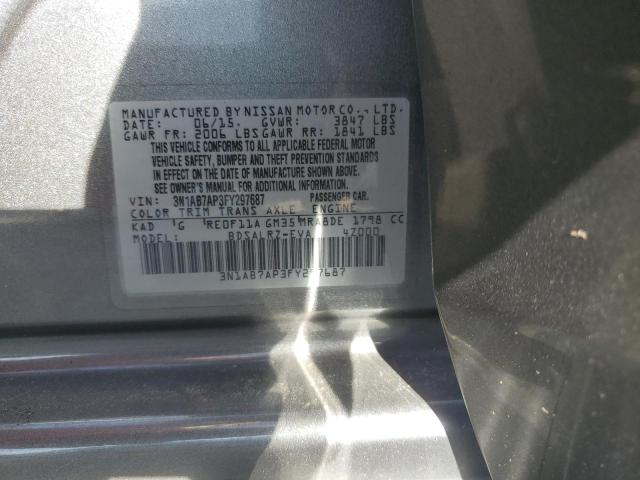 2015 NISSAN SENTRA S - 3N1AB7AP3FY297687