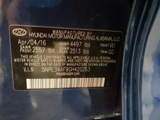 2016 HYUNDAI SONATA SPO - 5NPE34AF9GH420263