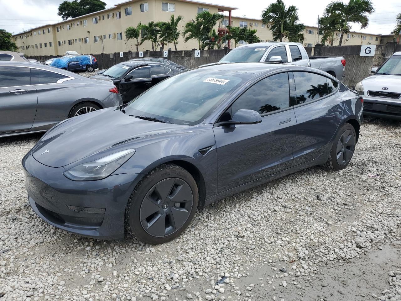 Lot #2972318622 2023 TESLA MODEL 3