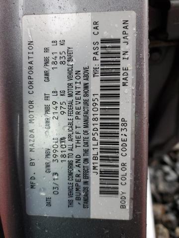 JM1BL1LP5D1810951 2013 MAZDA 3