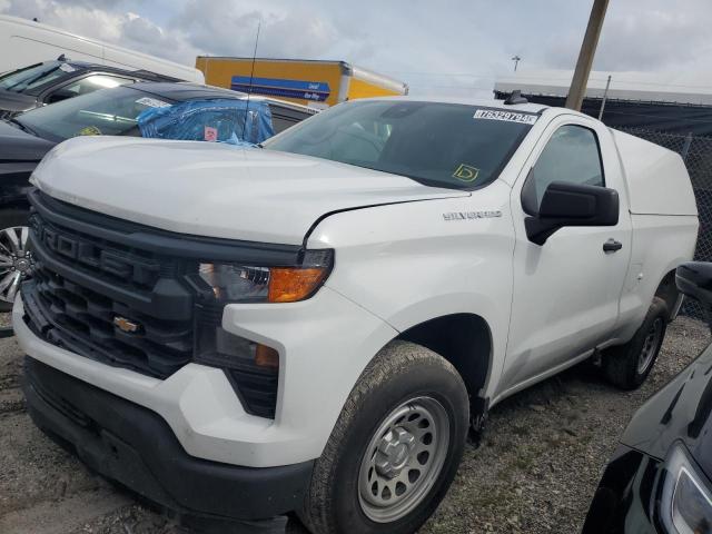 CHEVROLET SILVERADO 2023 white  gas 3GCNAAEKXPG359252 photo #1