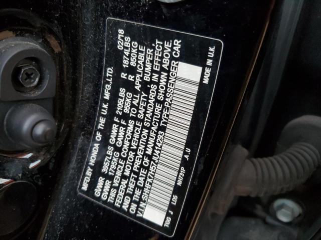2018 HONDA CIVIC EX - SHHFK7H57JU414293