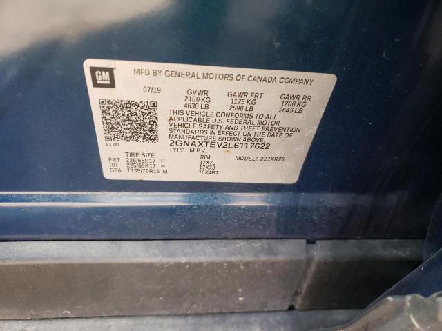 2020 CHEVROLET EQUINOX LT - 2GNAXTEV2L6117622