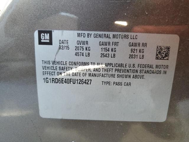 VIN 1G1RD6E40FU126427 2015 Chevrolet Volt no.12