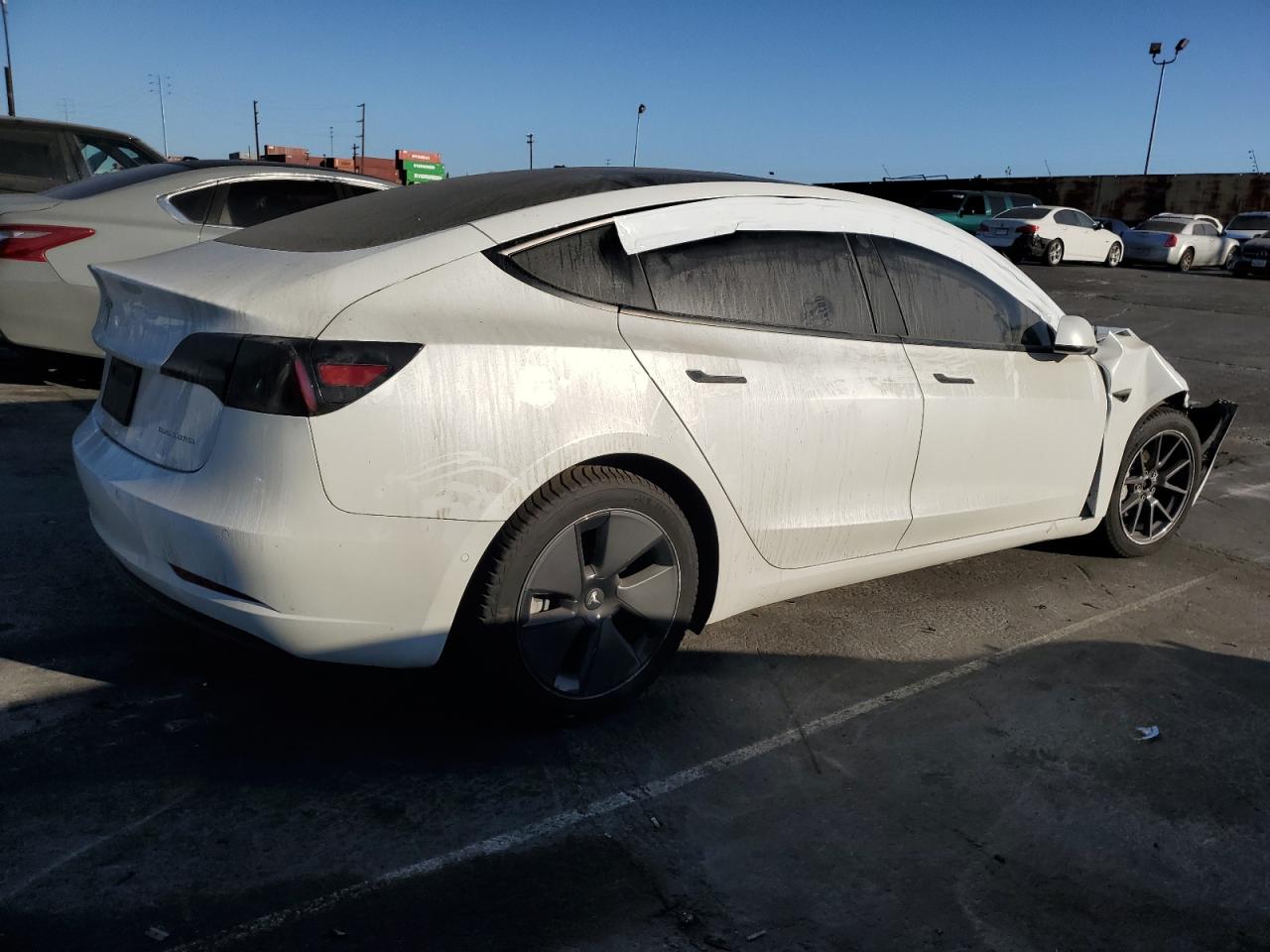 Lot #2972638891 2021 TESLA MODEL 3