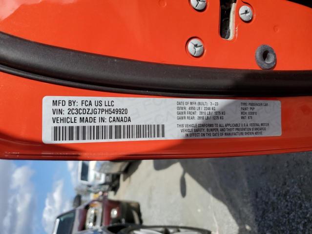 2023 DODGE CHALLENGER - 2C3CDZJG7PH549920