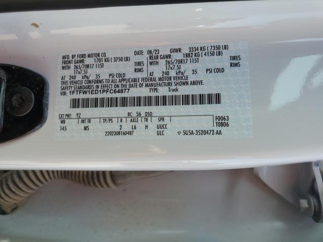 2023 FORD F150 SUPER - 1FTFW1ED1PFC64877