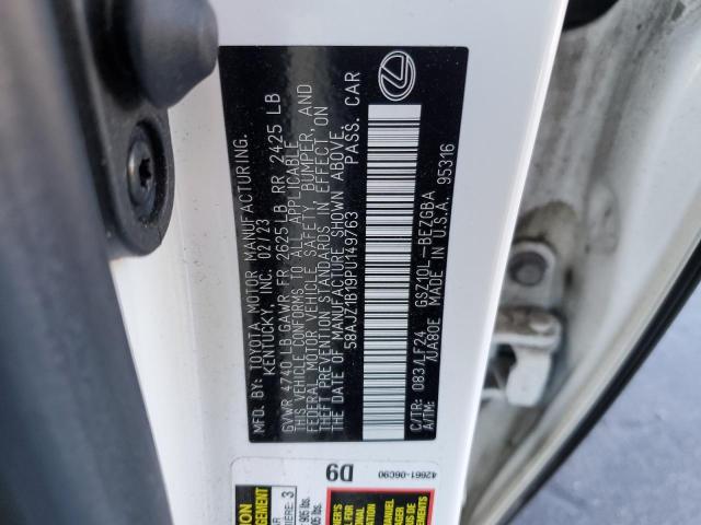 2023 LEXUS ES 350 F S 58AJZ1B19PU149763
