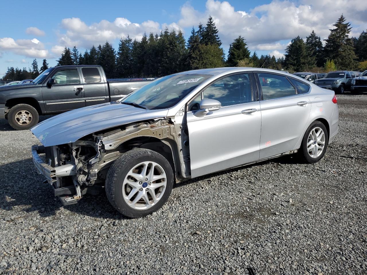 FORD FUSION SE 2014 silver  gas 3FA6P0H72ER272778 photo #1