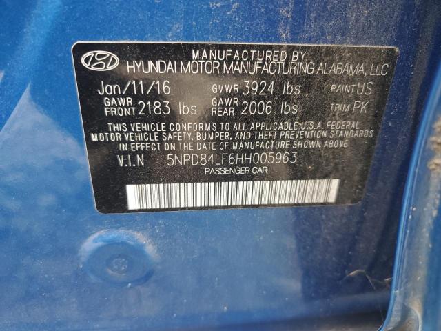 2017 HYUNDAI ELANTRA SE - 5NPD84LF6HH005963