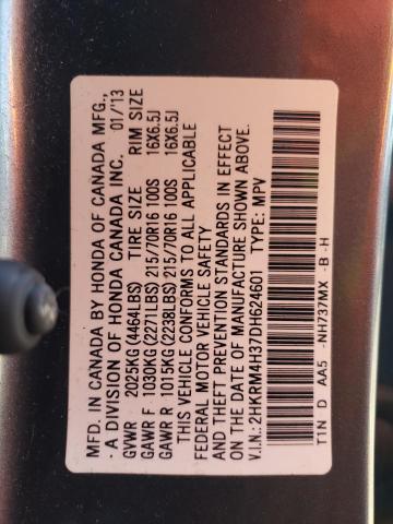 VIN 2HKRM4H37DH624601 2013 Honda CR-V, LX no.13