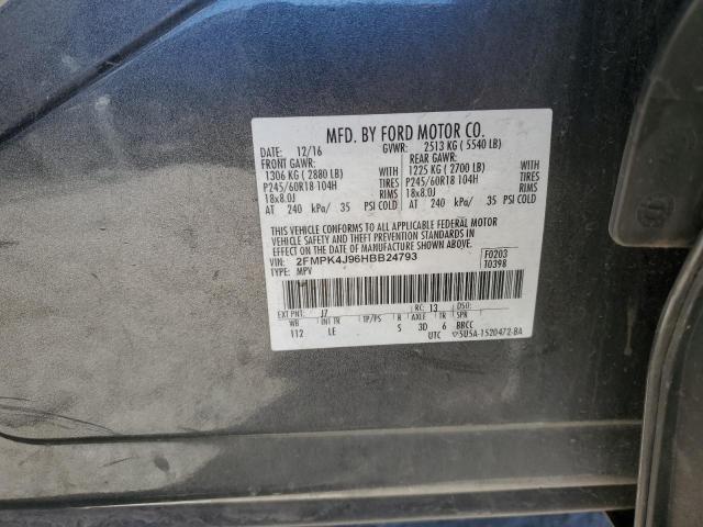 2017 FORD EDGE SEL - 2FMPK4J96HBB24793