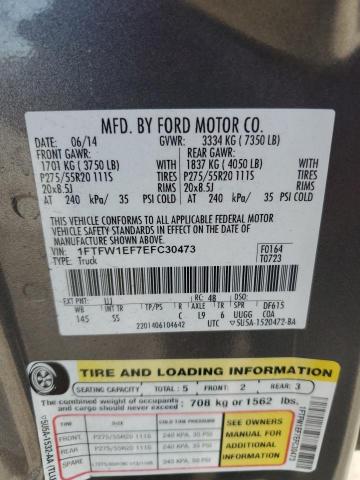 VIN 1FTFW1EF7EFC30473 2014 Ford F-150, Supercrew no.12