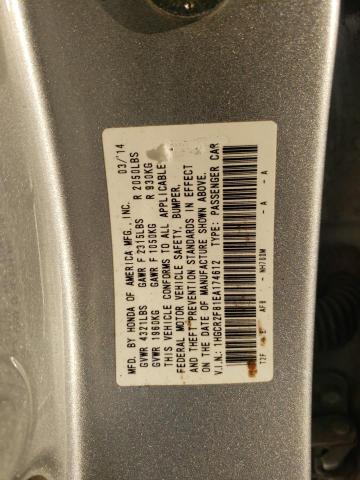 VIN 1HGCR2F81EA174612 2014 Honda Accord, Exl no.12