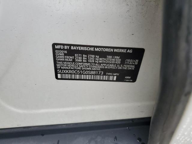 2016 BMW X5 XDRIVE3 - 5UXKR0C51G0S88173