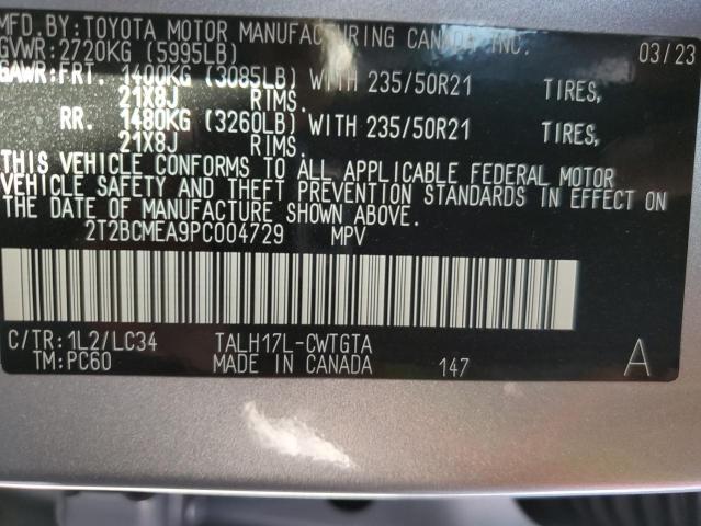 2023 LEXUS RX 500H F 2T2BCMEA9PC004729