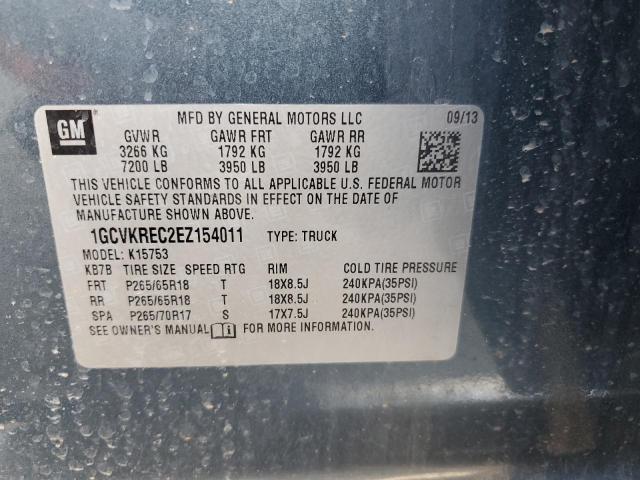 VIN 1GCVKREC2EZ154011 2014 Chevrolet Silverado, K15... no.12