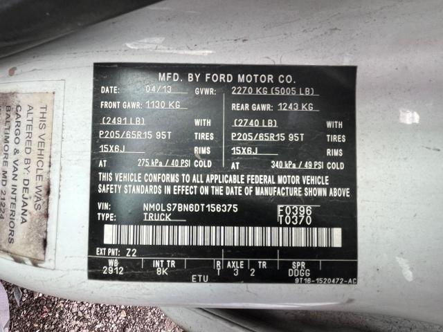 VIN NM0LS7BN6DT156375 2013 Ford Transit, Xlt no.10