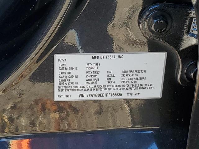 2024 TESLA MODEL Y - 7SAYGDEE1RF165535