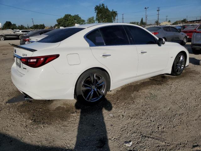 INFINITI Q50 LUXE 2019 white  gas JN1EV7AP6KM542147 photo #4