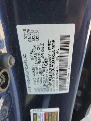 2019 HONDA CR-V EXL - 5J6RW1H80KA044965