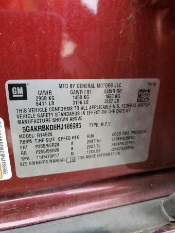 2017 BUICK ENCLAVE - 5GAKRBKD8HJ186985