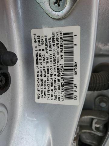 VIN 19XFB2F5XFE252342 2015 Honda Civic, LX no.12