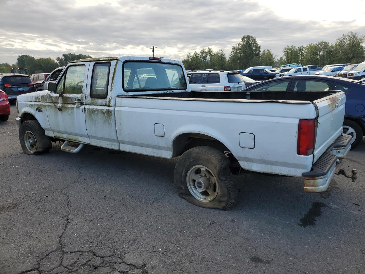 FORD F250 1997 white  gas 1FTHX26H4VEB05772 photo #3