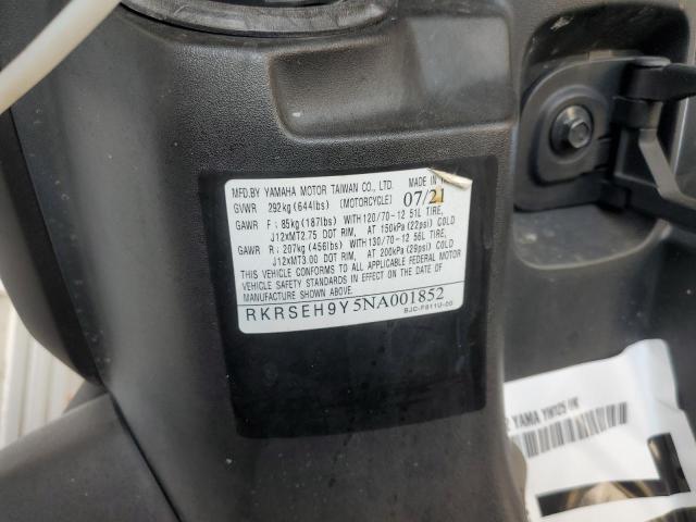 2022 YAMAHA YW125 RKRSEH9Y5NA001852