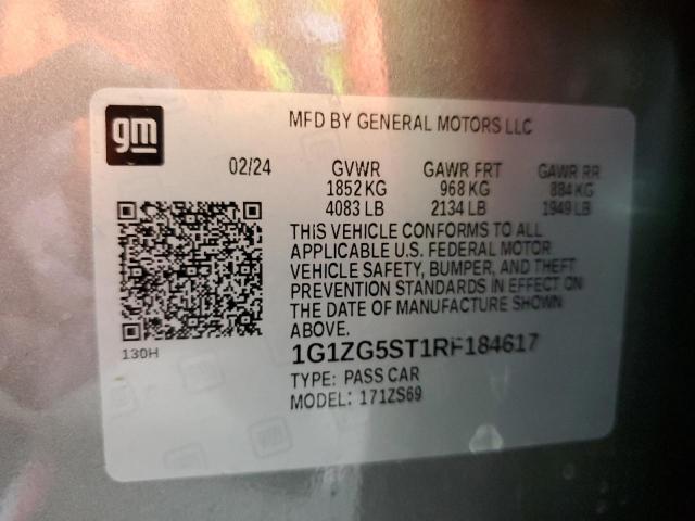 2024 CHEVROLET MALIBU RS - 1G1ZG5ST1RF184617