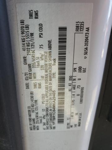 2021 FORD TRANSIT T- - 1FTBR1C84MKA29405