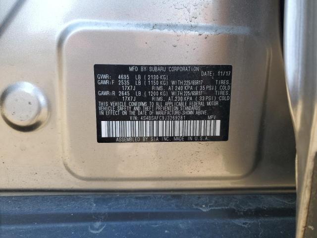 VIN 4S4BSAFC9J3269281 2018 Subaru Outback, 2.5I Pre... no.14