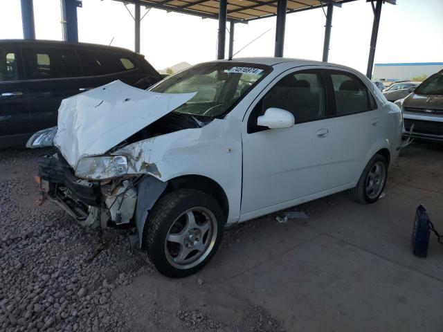 CHEVROLET AVEO BASE 2006 white  gas KL1TD56616B647652 photo #1