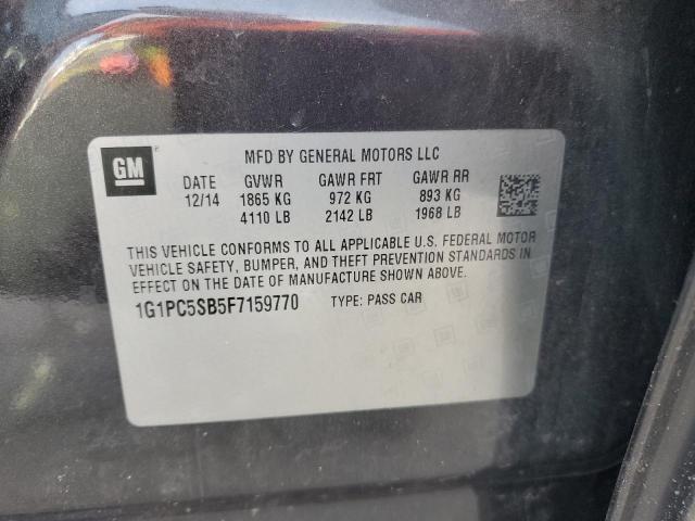 2015 CHEVROLET CRUZE LT - 1G1PC5SB5F7159770