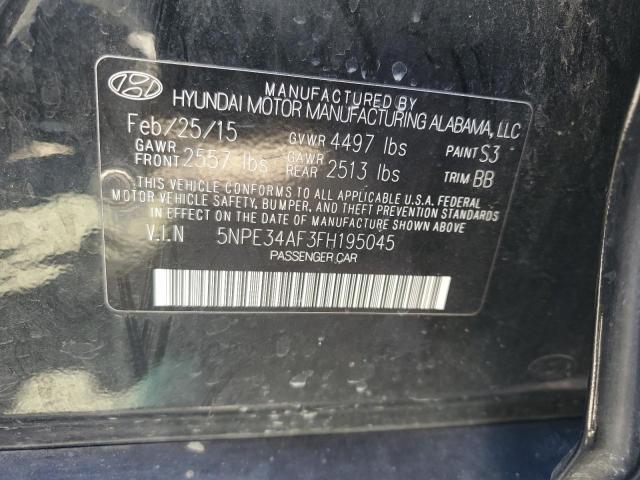 2015 HYUNDAI SONATA SPO - 5NPE34AF3FH195045