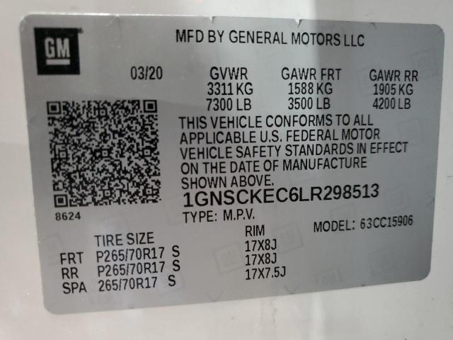 2020 CHEVROLET SUBURBAN C - 1GNSCKEC6LR298513