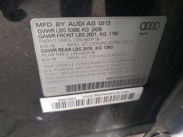 VIN WA1CFAFP8DA080115 2013 AUDI Q5 no.12