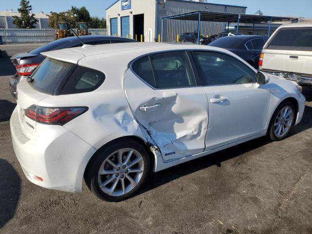 LEXUS CT 200 2012 white  hybrid engine JTHKD5BH0C2061773 photo #4