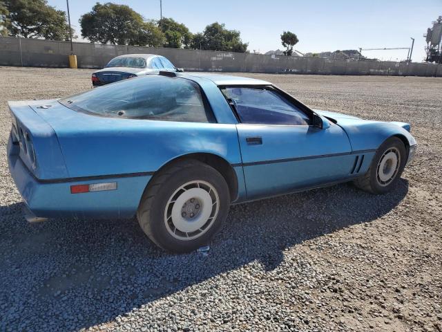 CHEVROLET CORVETTE 1987 blue hatchbac gas 1G1YY2188H5104027 photo #4