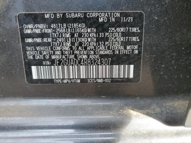 2024 SUBARU CROSSTREK - JF2GUADC4R8324307