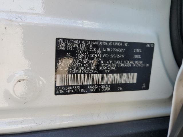 2019 TOYOTA RAV4 LE - 2T3H1RFV7KC024349
