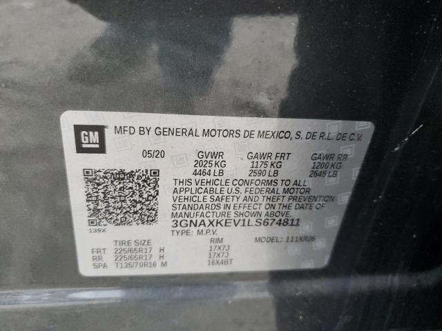 VIN 3GNAXKEV1LS674811 2020 Chevrolet Equinox, LT no.13