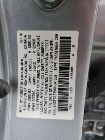 VIN 2HGFC1F89GH641658 2016 Honda Civic, EX no.12