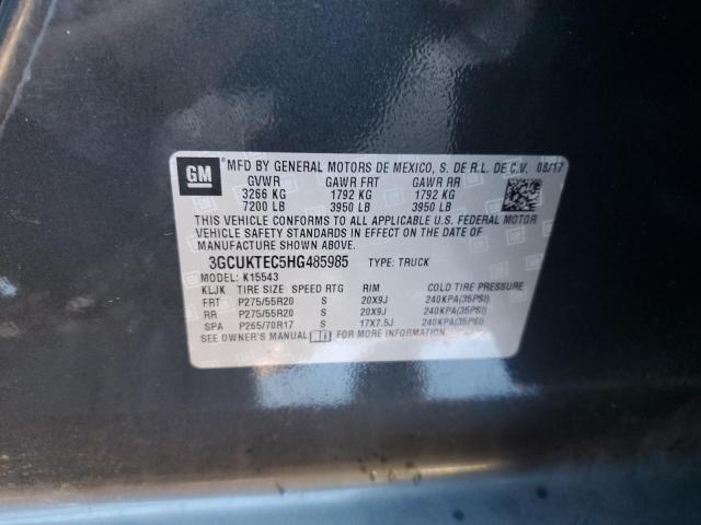 VIN 3GCUKTEC5HG485985 2017 CHEVROLET ALL MODELS no.13