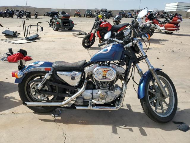 HARLEY-DAVIDSON XLH883 1990 blue road/str gas 1HD4CAM18LY114124 photo #1