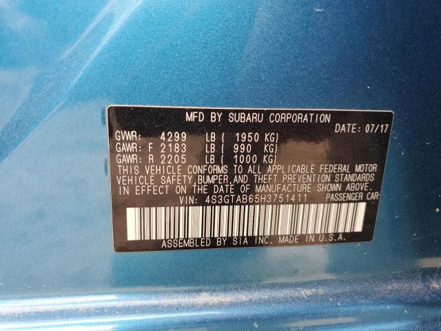 2017 SUBARU IMPREZA PR - 4S3GTAB65H3751411