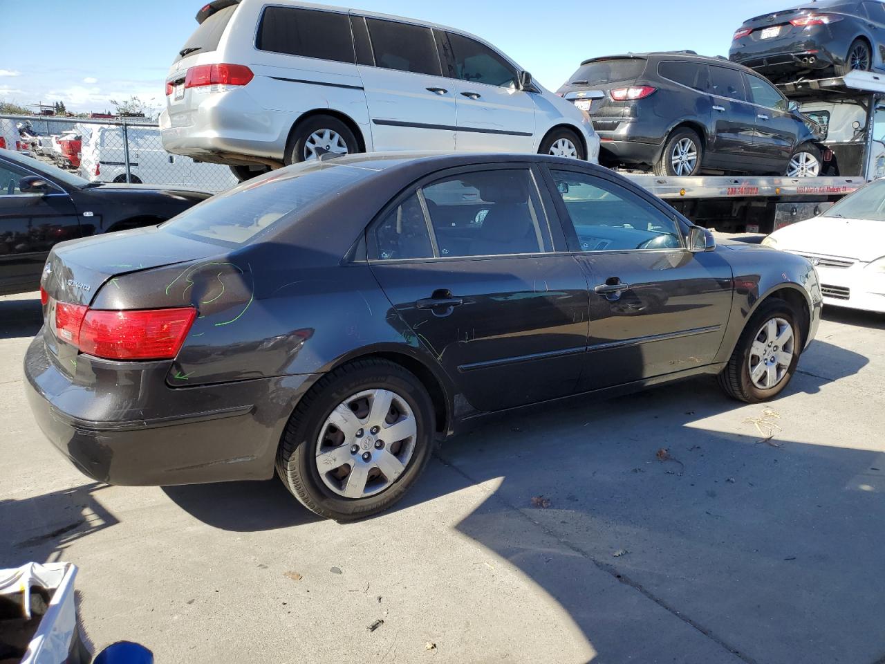 Lot #2940275099 2009 HYUNDAI SONATA GLS